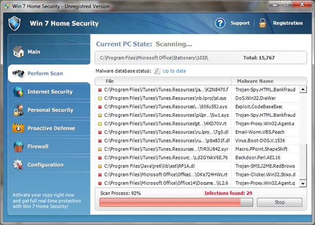 Scareware Malware Screen