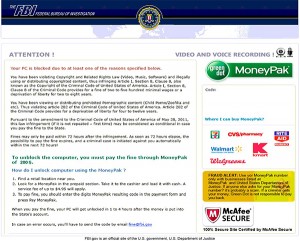 Wichita Computer Repair - FBI Virus Example
